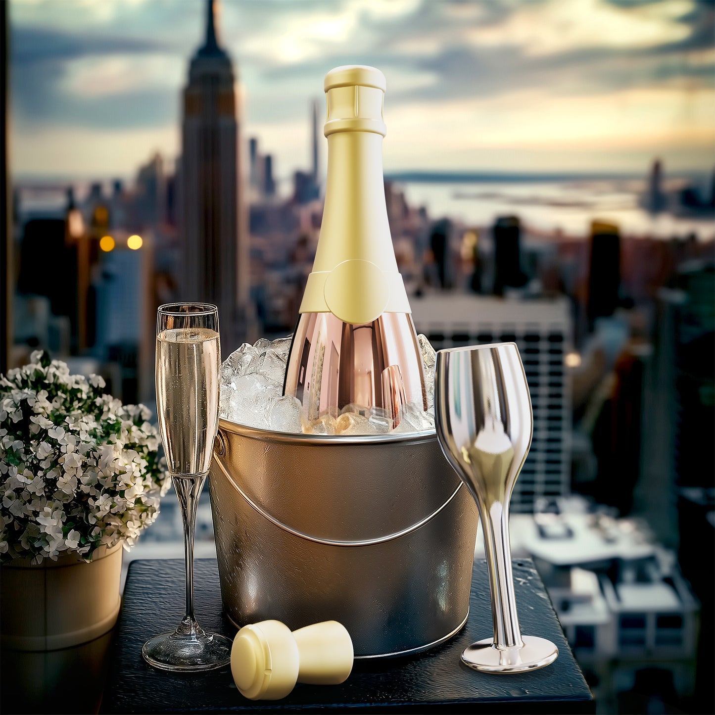 MTM154-02 （Champagne bottle Rose）